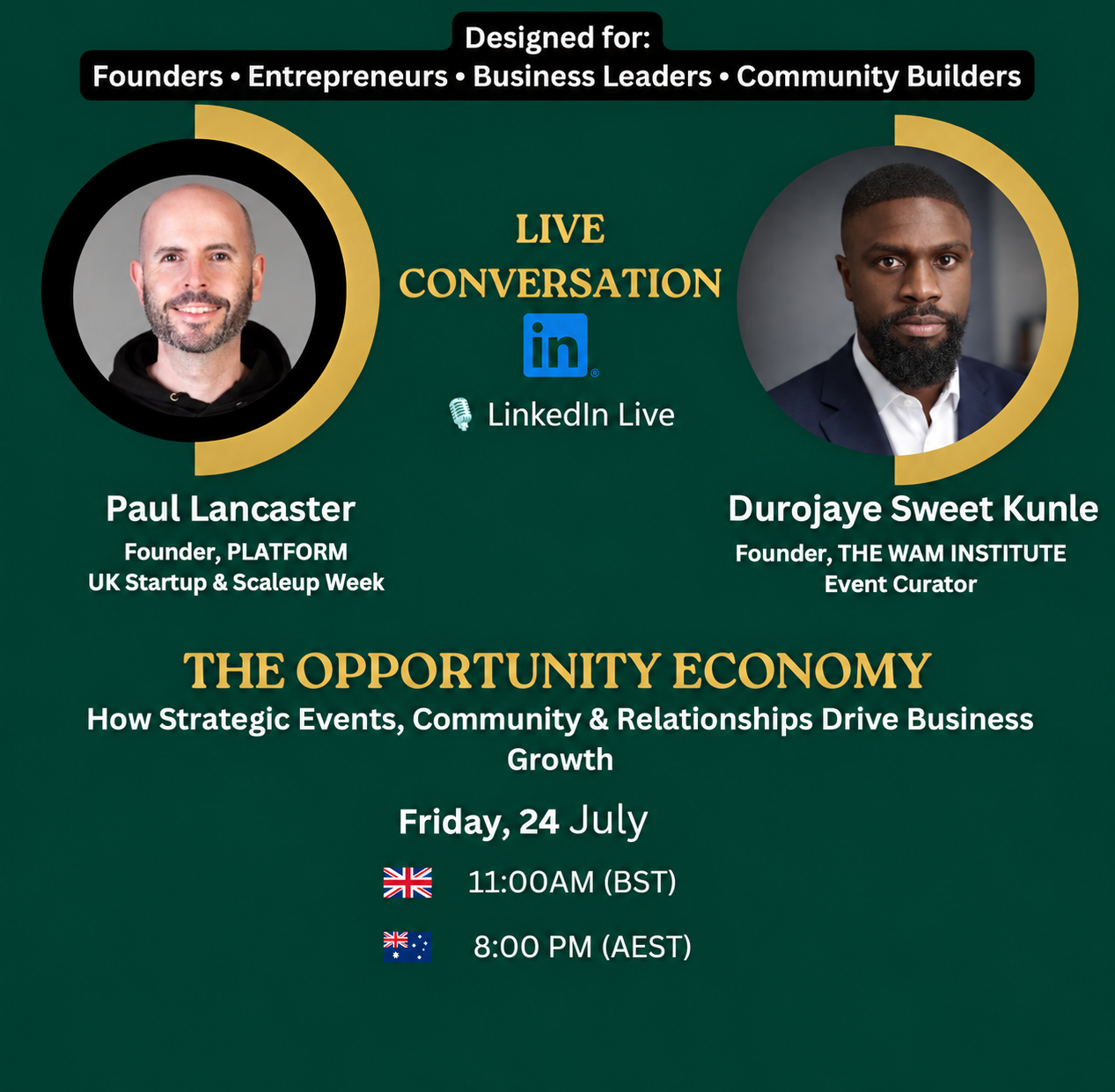 Events. Community. Business Growth. conversation with Paul Lancaster